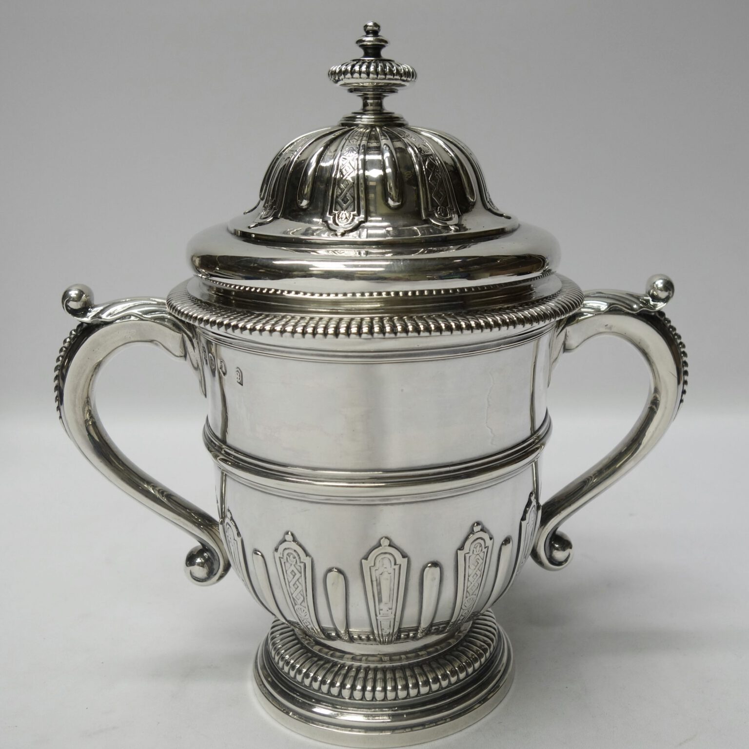 Antique Queen Anne Silver Cup and Cover | waxantiques