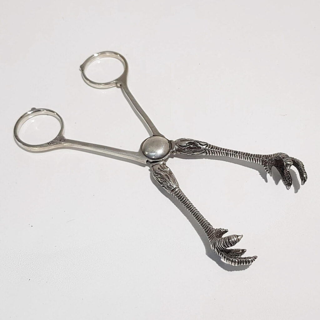 Victorian Silver Tongs 