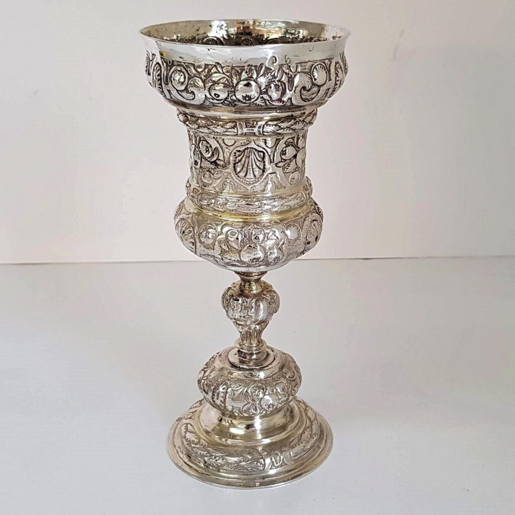 Antique Nuremberg Silver Goblet | waxantiques