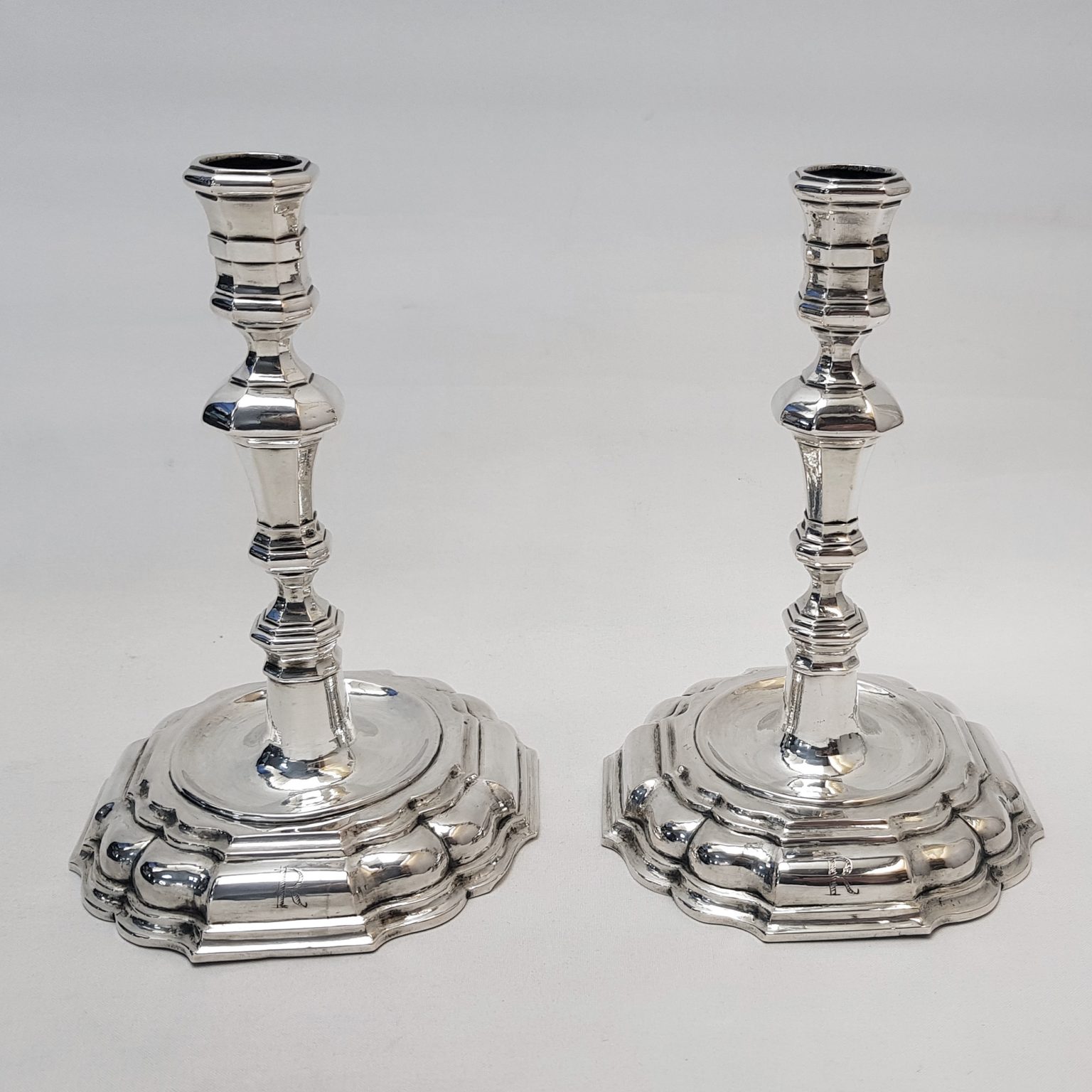 Antique Continental Silver Candlesticks | waxantiques