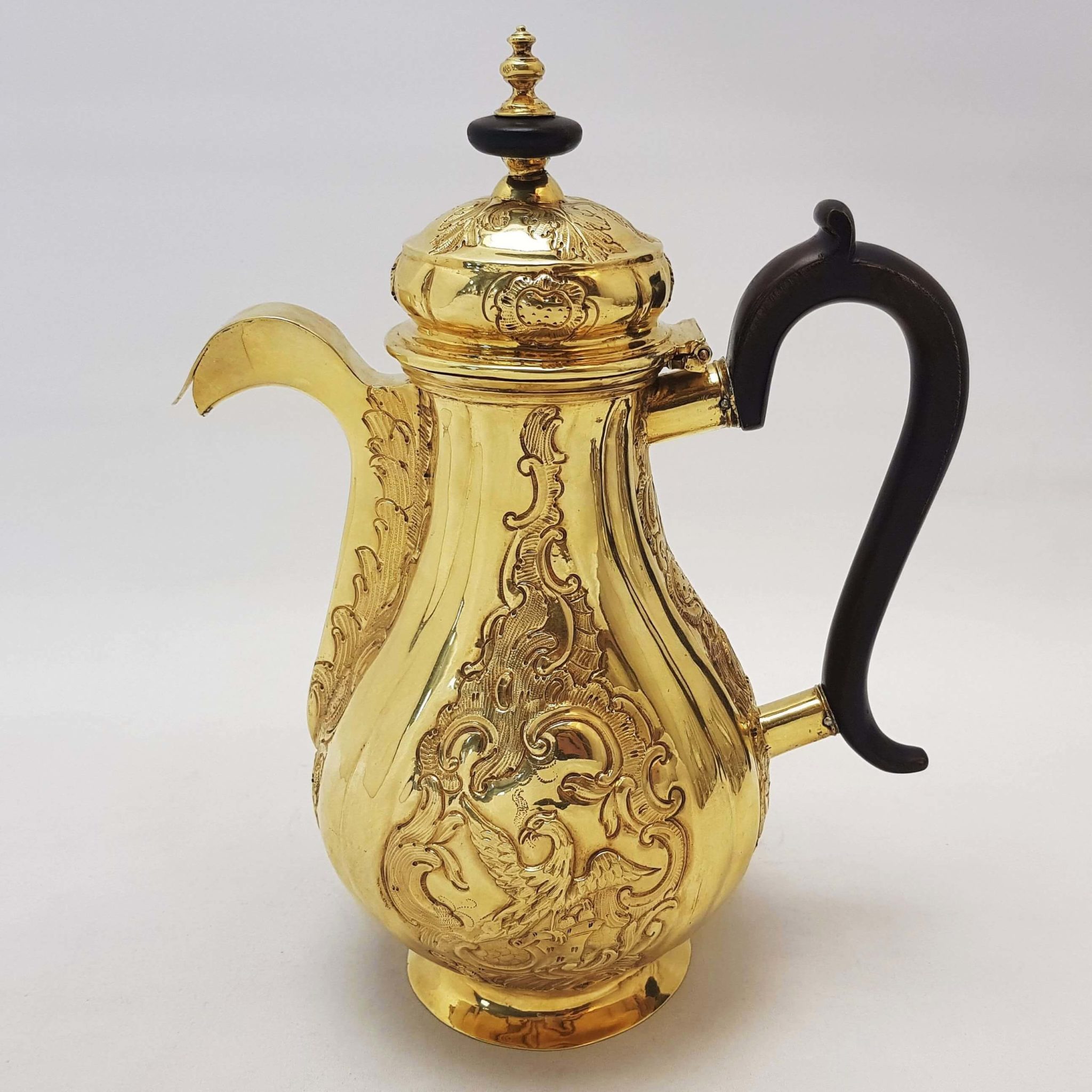 Russian Antique Silver Coffee Pot | waxantiques